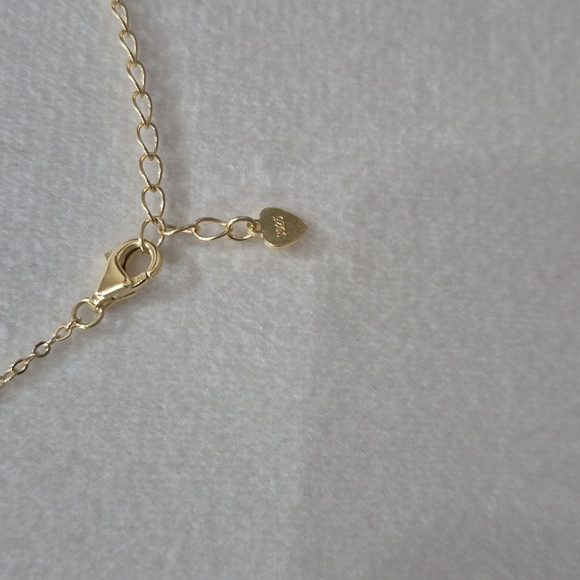 0.6ct VVS1 925 Sterling Silver 14k Vermeil Gold  Neckace (Closet Clearance) - Picture 4 of 4